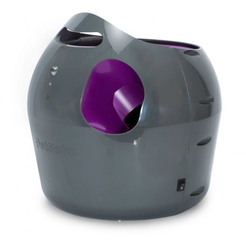 Lançador automático de bolas para cães, cinza