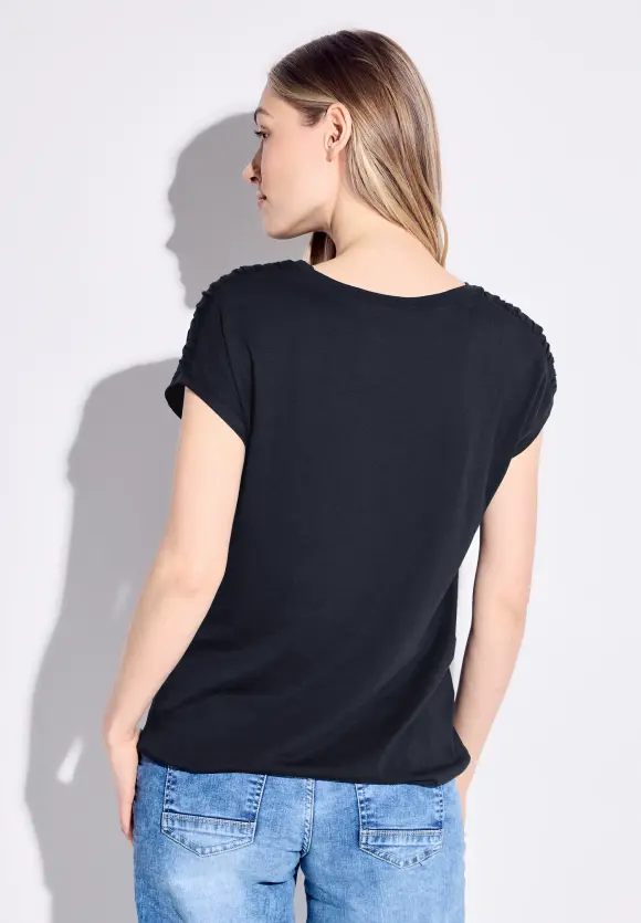 T-Shirt mit Knotendetail - universal blue