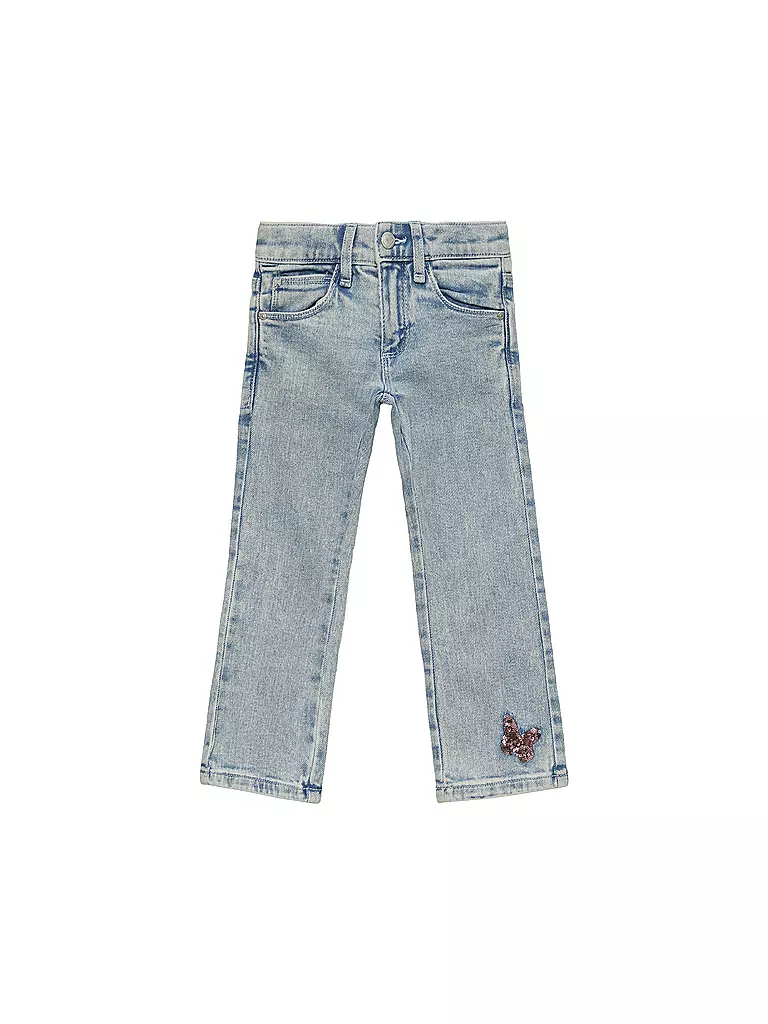 S.OLIVER Mädchen Jeans Flaered Fit  blau