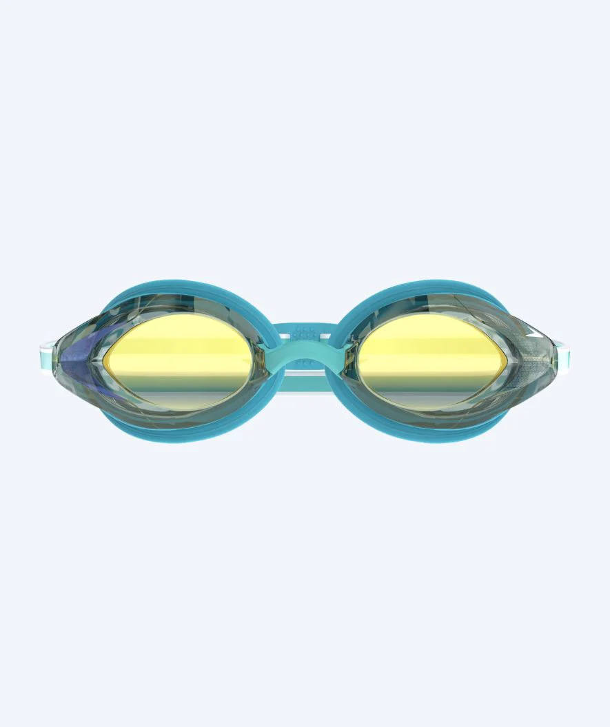 Speedo Elite svømmebriller til damer - Vanquisher 3.0 Mirrored - Turkis/guld