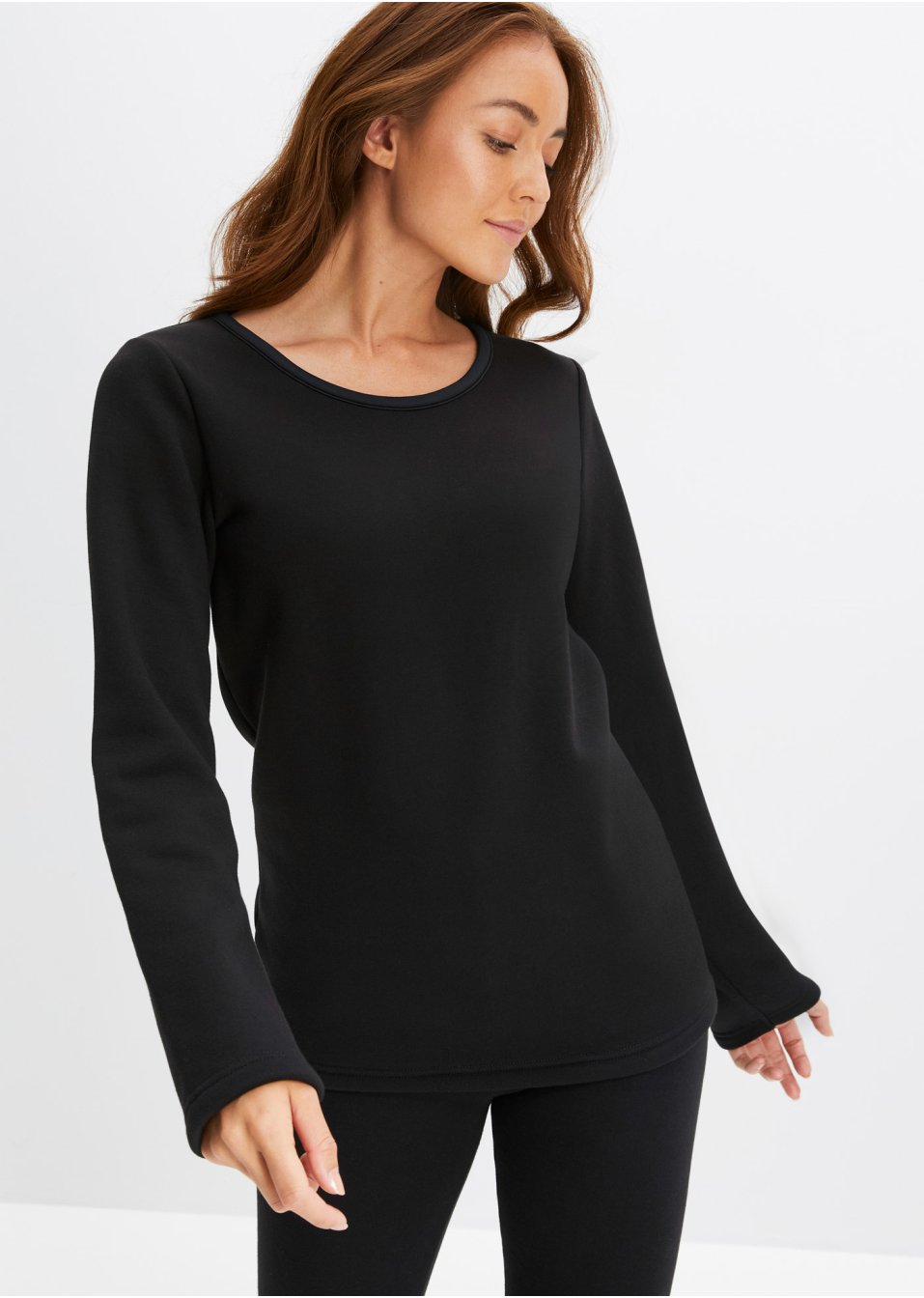 T-shirt thermo avec doublure douce en polaire