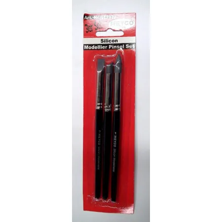 Meyco 14237 - Modellier-Pinsel-Set, 3 teilig