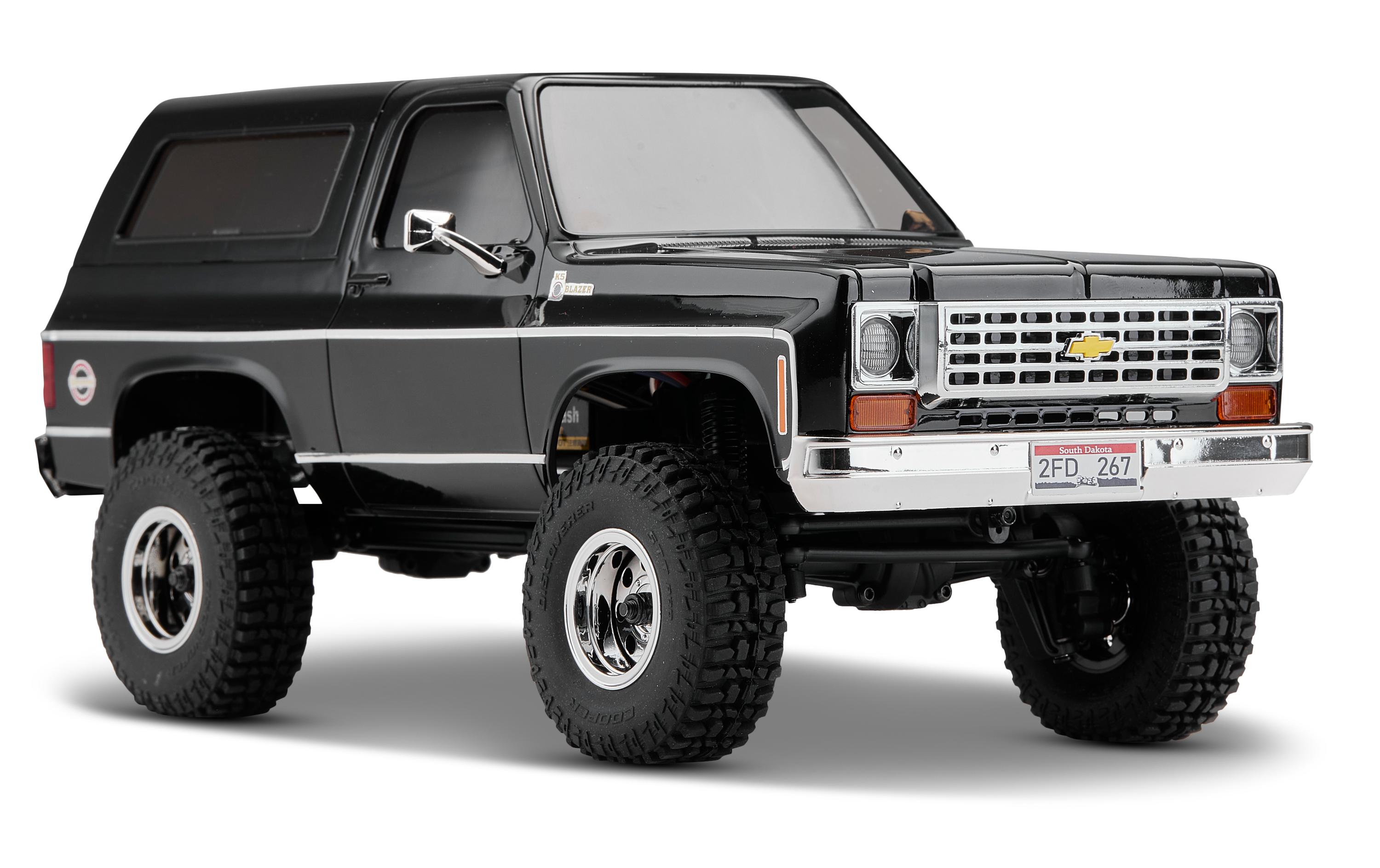 Scale Crawler Chervolet K5 Blazer, Schwarz, RTR, 1:24<br>FCX24 Mini Rock Crawler mit detaillierter Chevy Blazer Karosserie und 2-Gang Getriebe