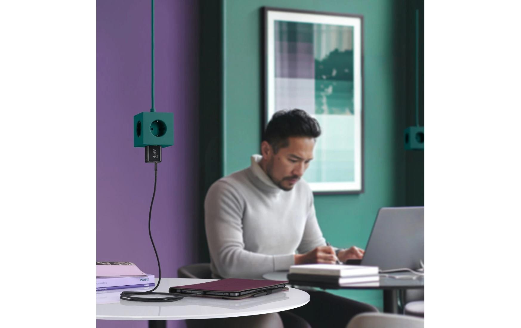USB-Wandladegerät Gan charger USB-C 45 W SchwarzSuper-Mini-GaN-Ladegerät USB-C