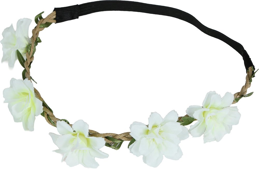 Bloemen Hoofdband Wit