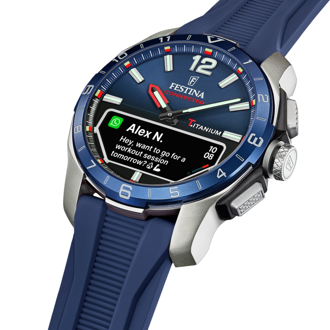 Festina Connected D Titan Dunkelblau Ø 44 mm