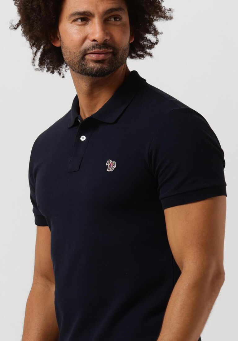 PS PAUL SMITH donkerblauwe ps paul smith polo mens slim fit ss polo shirt zebra