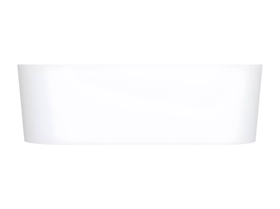 baignoire îlot OMNIRES OVO M+ 160X75 CM couleur : blanc finition : matbonde et siphon inclus