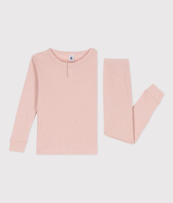 Pyjama uni en coton et lyocell enfant
