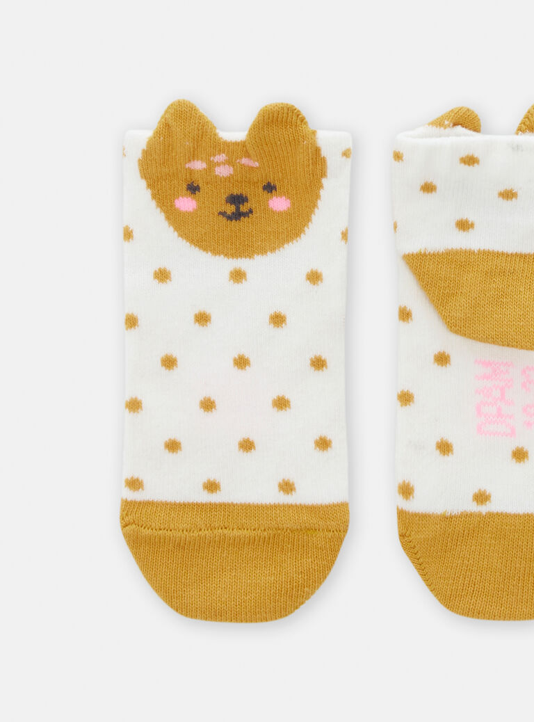 Chaussettes à petit pois pour bébé fille