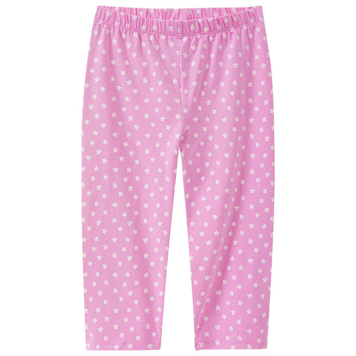 Yigga Mädchen Capri-Leggings mit Allover-Print rosa / weiss