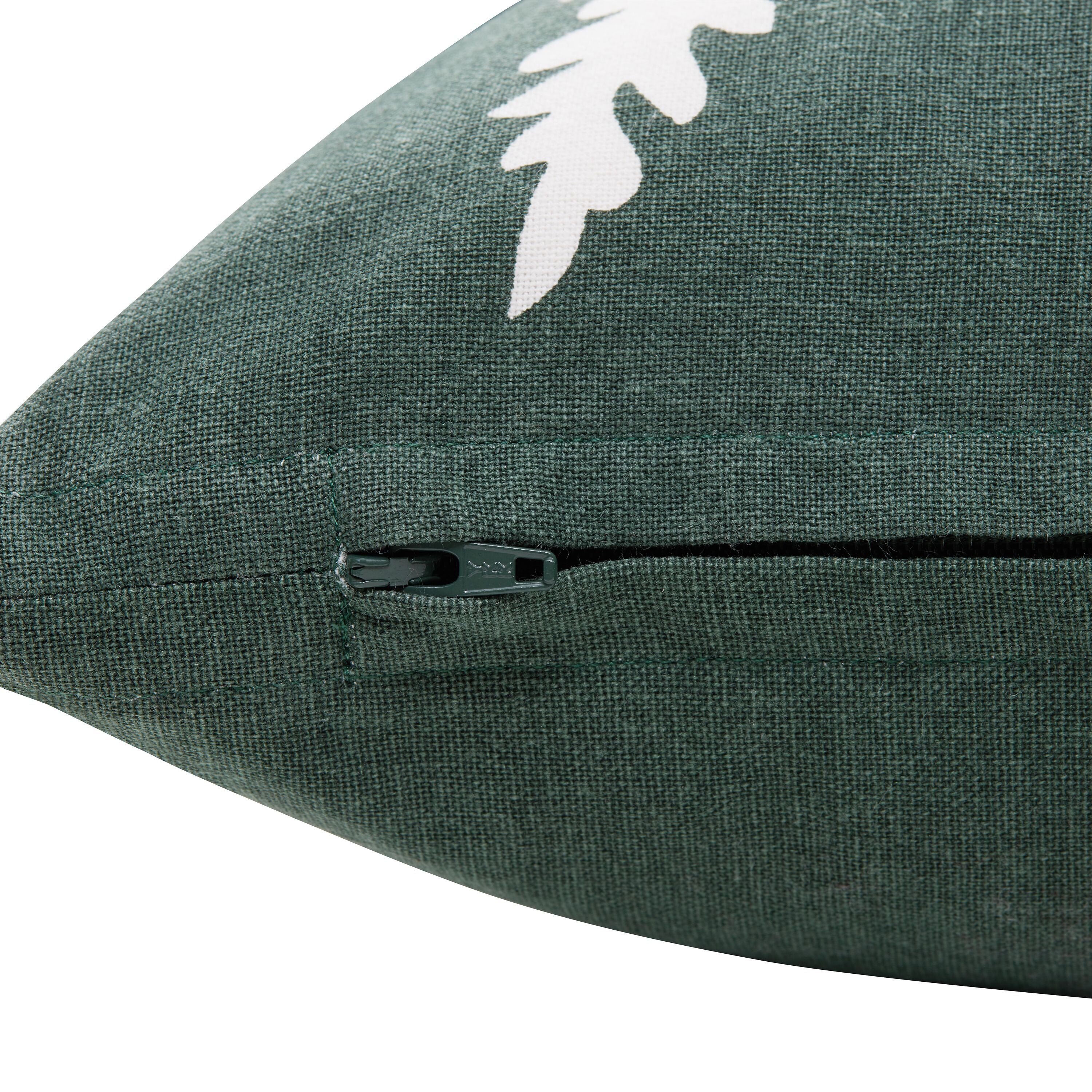 LEAF Zierkissen - grün / B: 45.0 cm x H: 45.0 cm