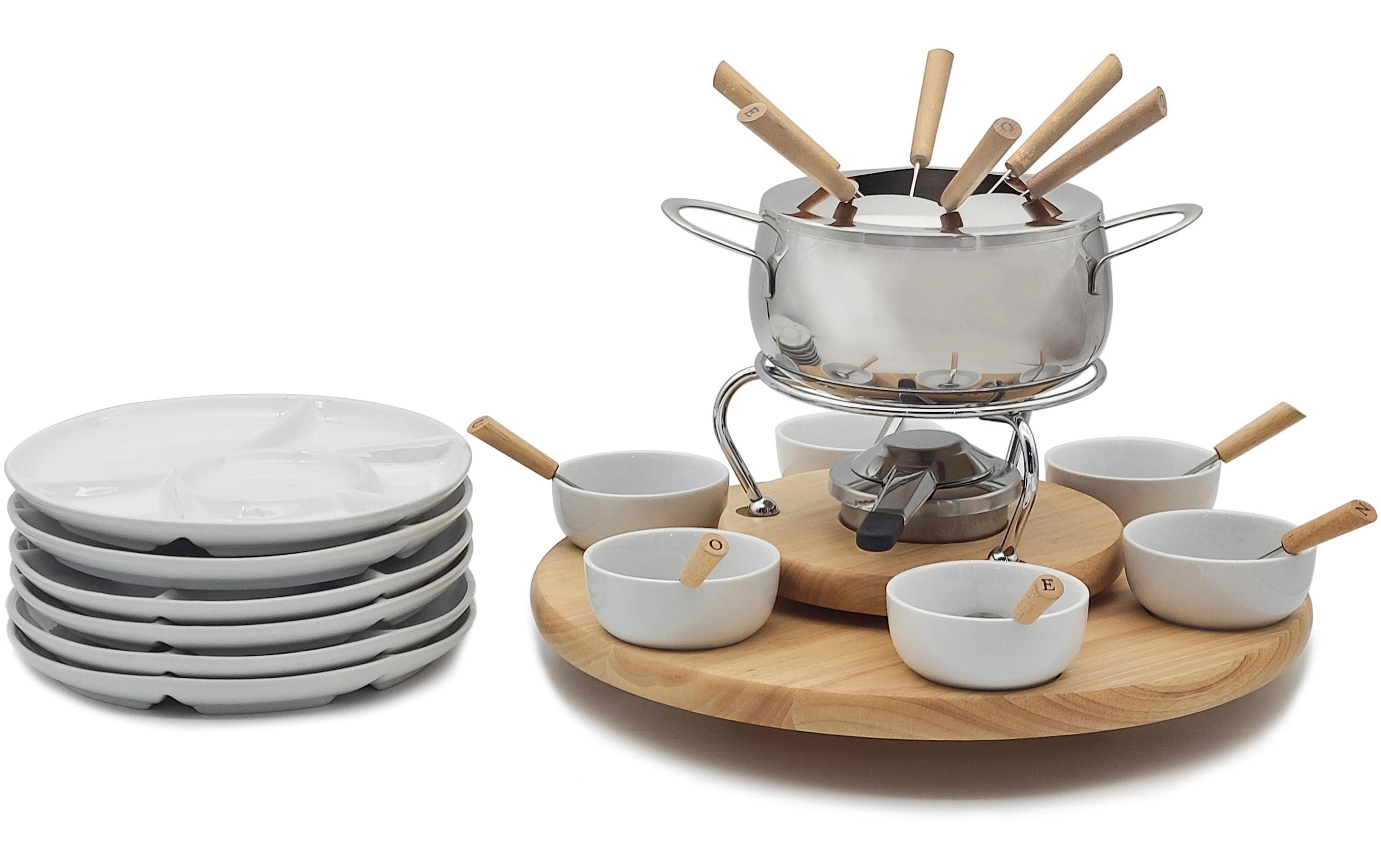 ohmex Fondue »OHM-FND-2229 29 Teile« Holzart: Bambus (China)