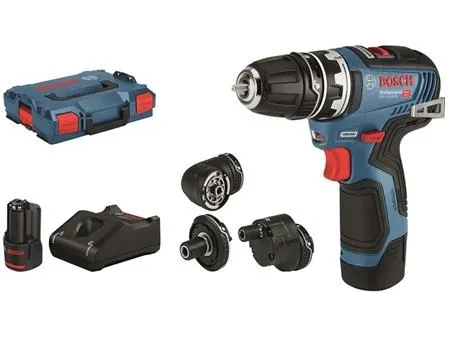 Bosch GSR 12V-35 FC Professional - Bor/driver - ledningfri - 2-hastigheders 10 mm - 35 N·m - 2 batterier - 12 V -