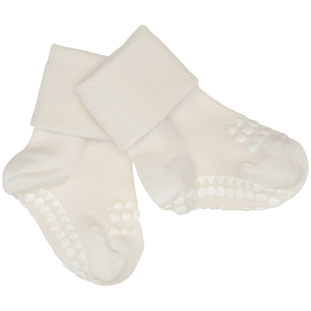 Køb Gobabygo Off White Non-Slip Strømper Bambus