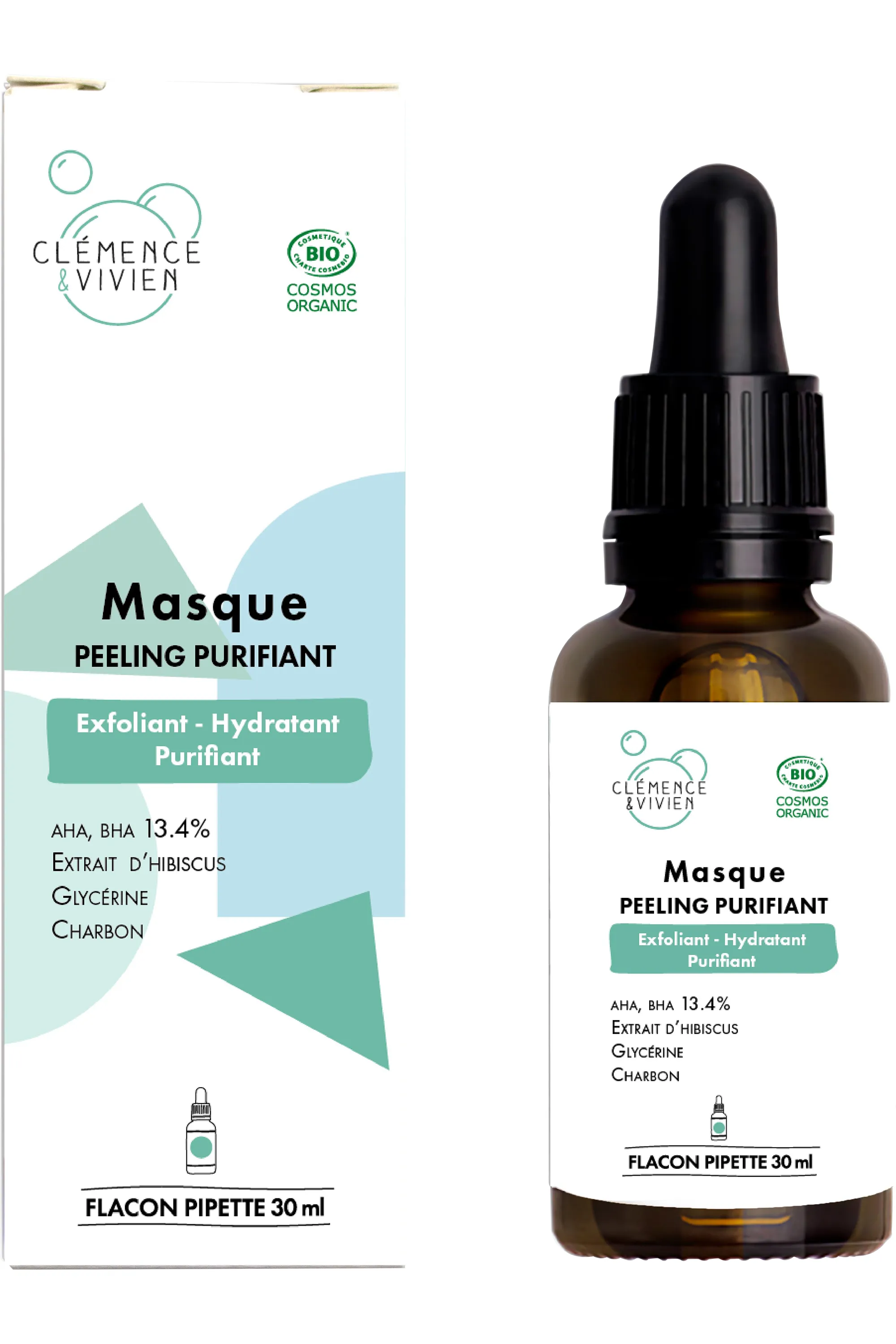 Clémence et Vivien Masque peeling purifiant-30 ml