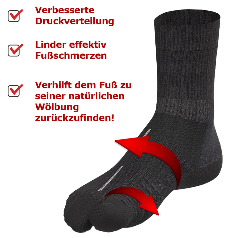 Talflat - Socken gegen Fußschmerzen und Hallux Valgus. EU 37