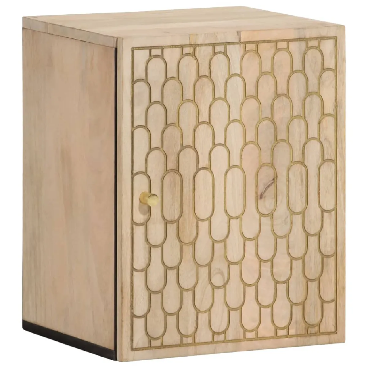 VIDAXL Armoire murale manguier 38x33x48 cm