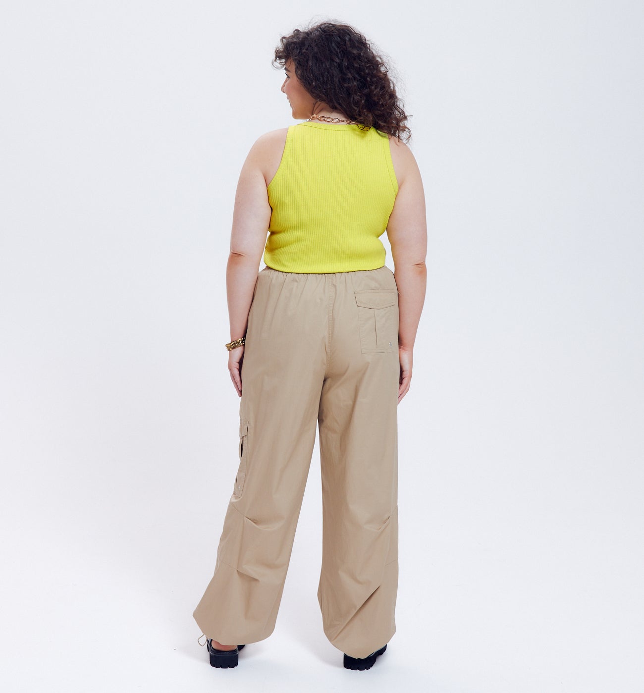 Débardeur ctelé Femme - Vert anis
