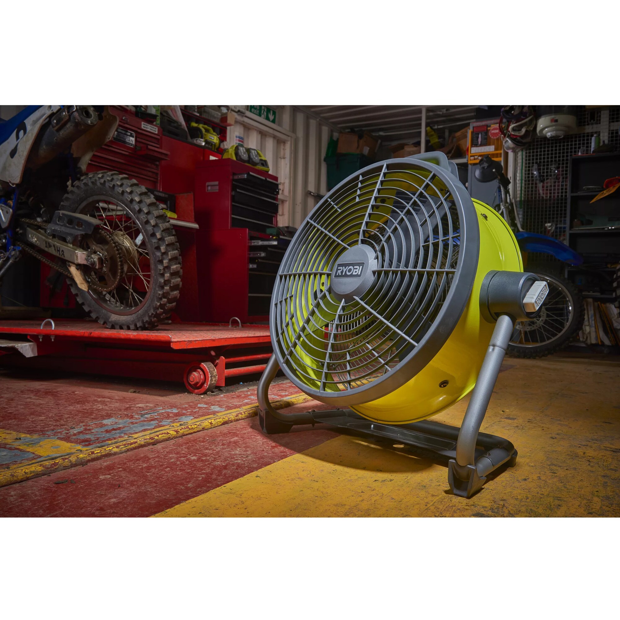 Ryobi Ventilator Akku-Stand-Bodenventilator R18F5-0