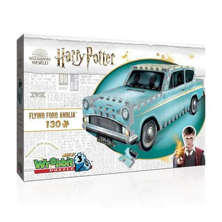 Wrebbit 3D Puzzle Harry Potter™ - Flying Ford Anglia™ - Mini, 130 Teile