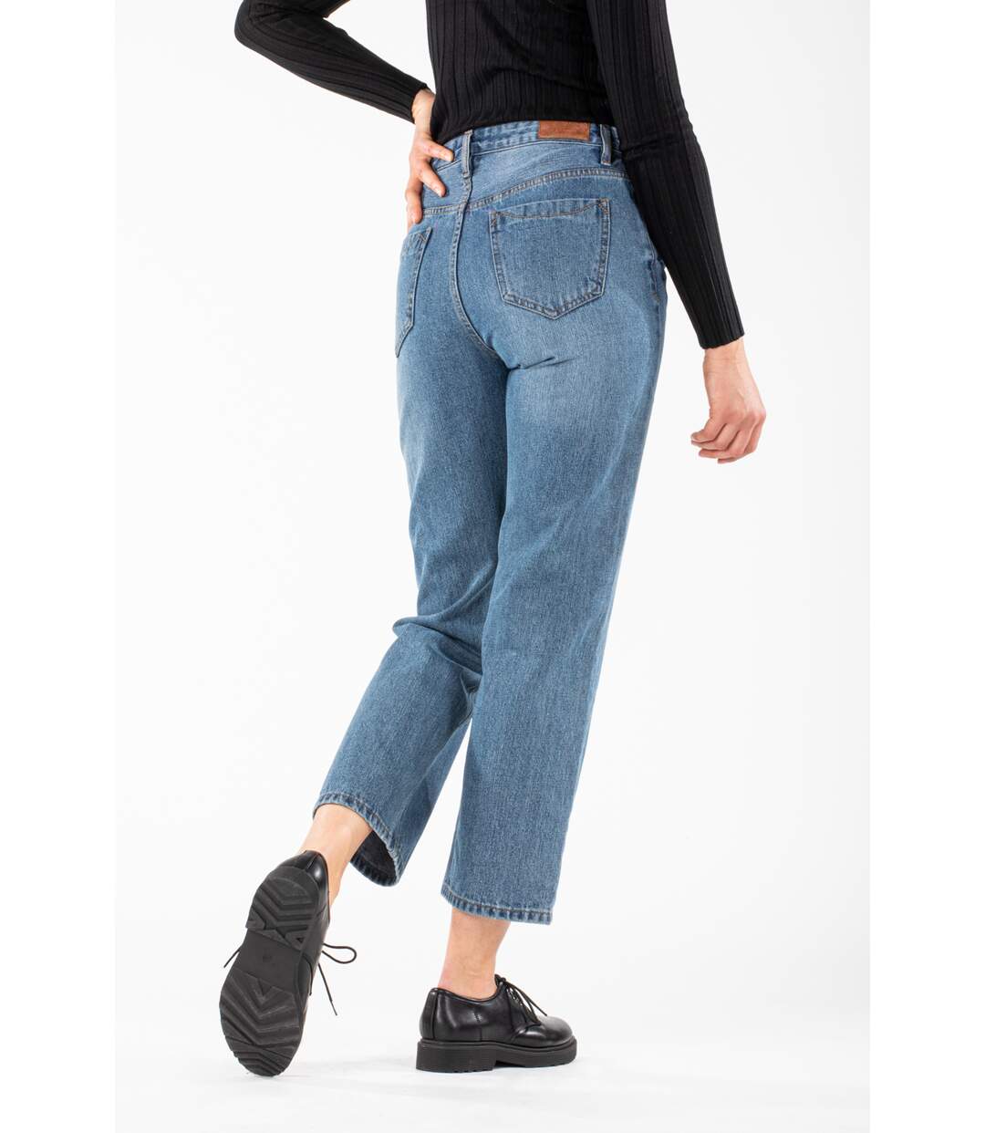 Jeans coupe droite DANAE BLEU