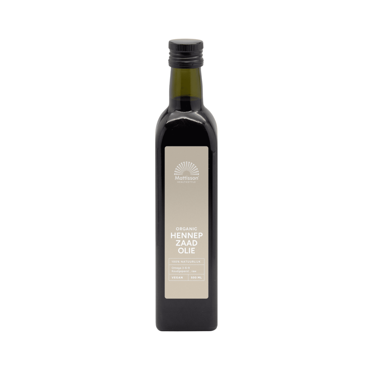 Mattisson Hennepzaadolie (bio) 500 ml