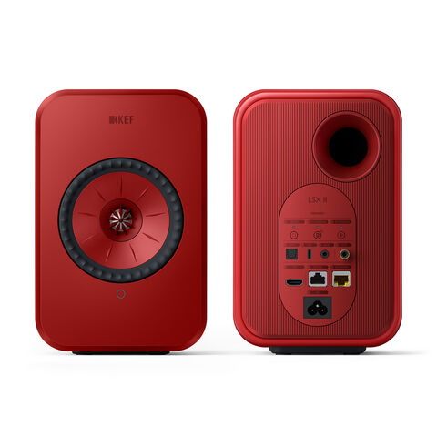KEF LSX II – supercompacte draadloze hifi-luidspreker Rood