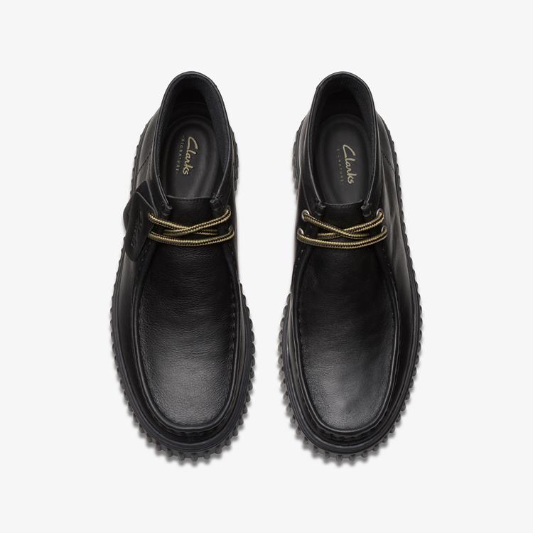 Clarks Torhill Hi black leather