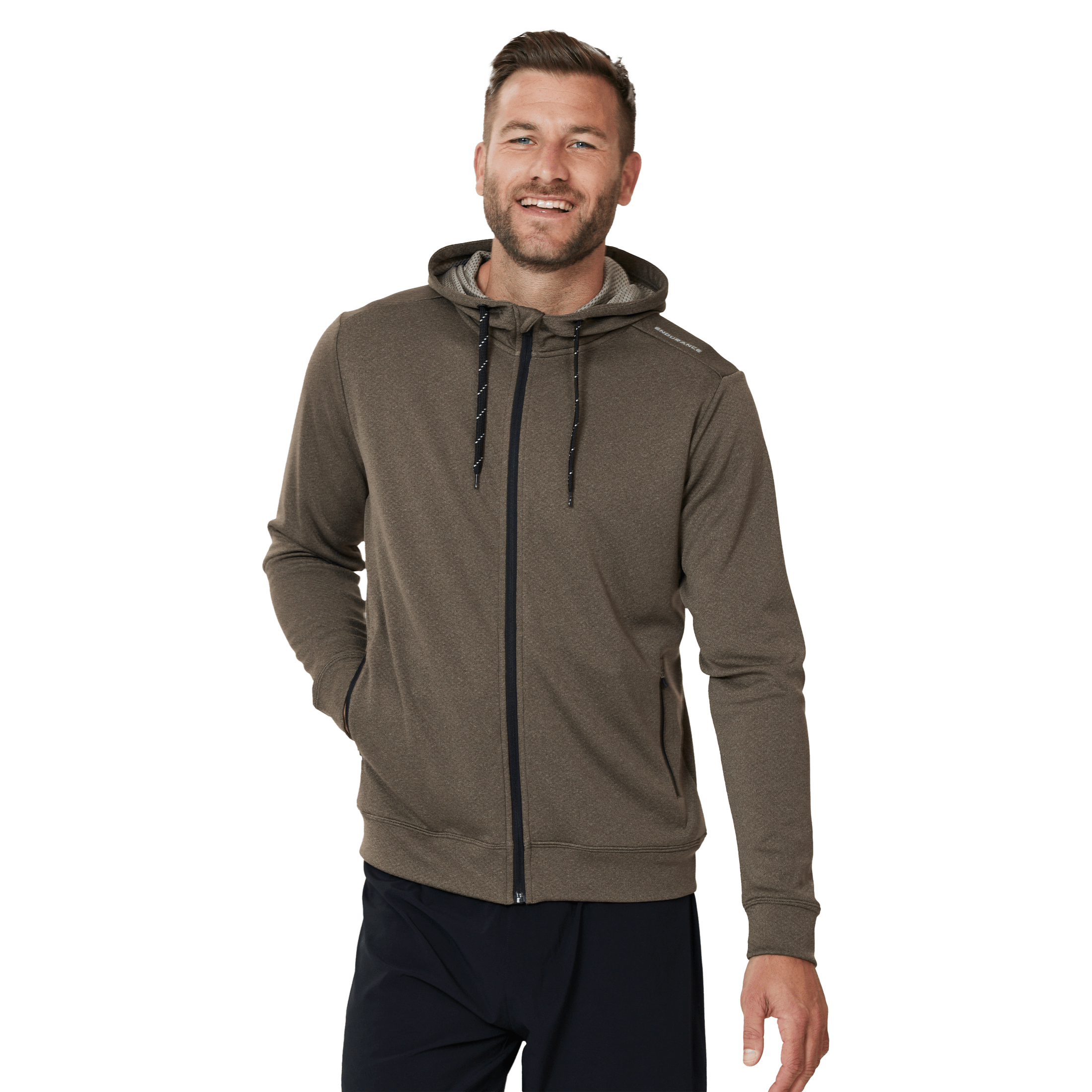 Endurance Dereff M Full Zip Hoody - Fritid og bomull