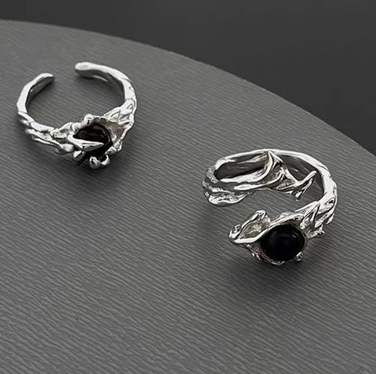 Lilafey - Open ring met onregelmatige edelsteen