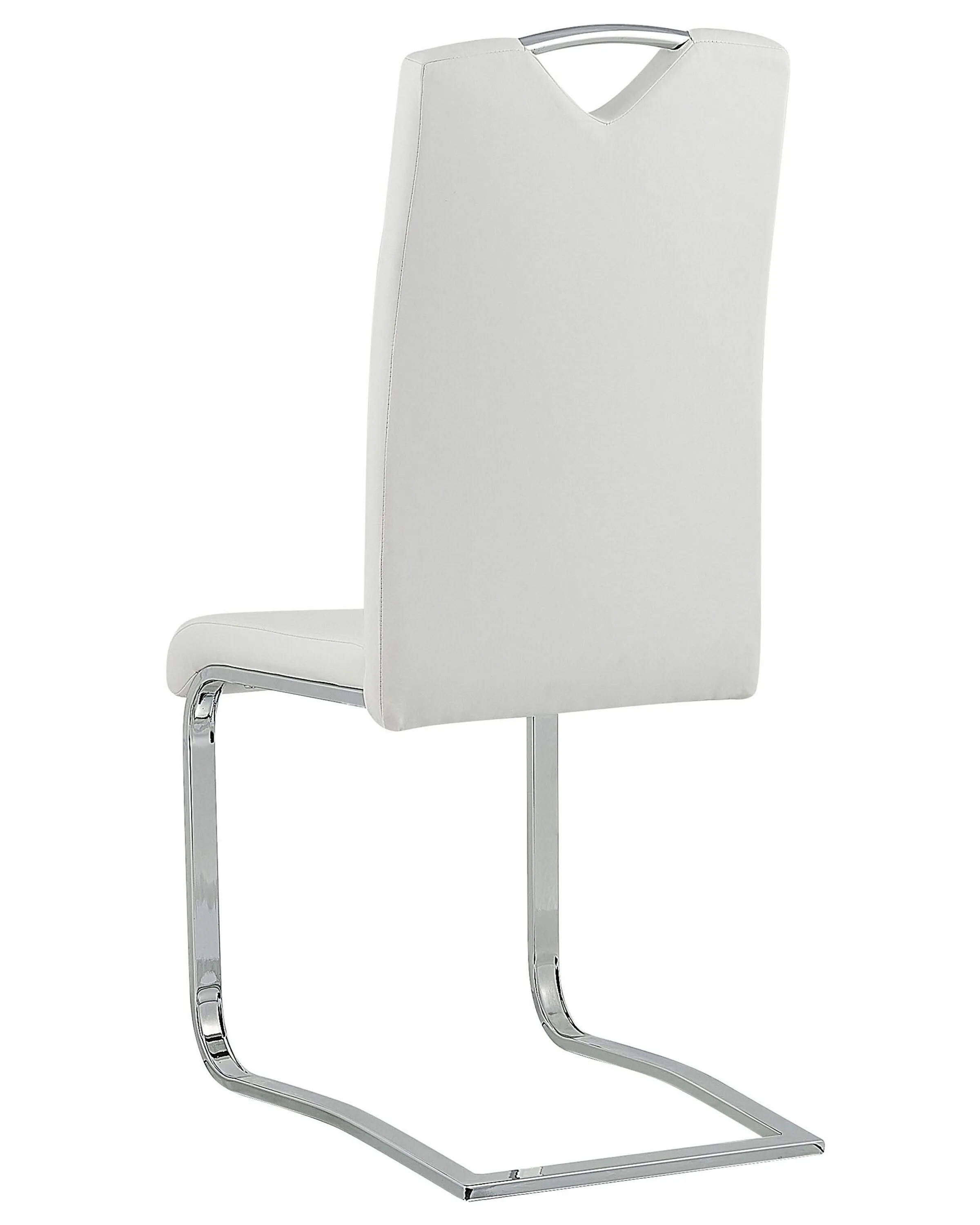 Set van 2 eetkamerstoelen PICKNES Kunstleer Gebroken wit
