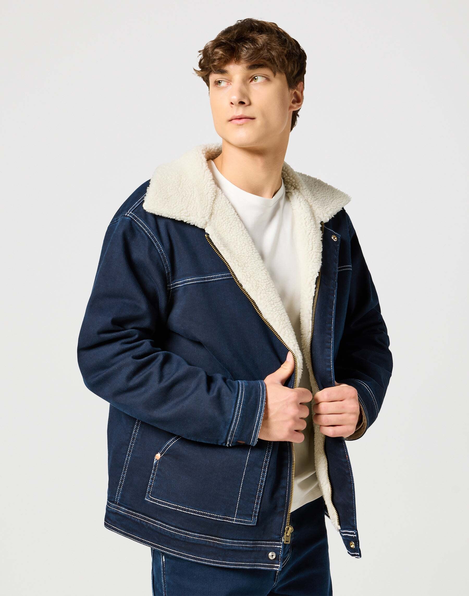 Wrangler Jeansjacke »WRANGLER Jeansjacke Casey Sherpa Jacket«