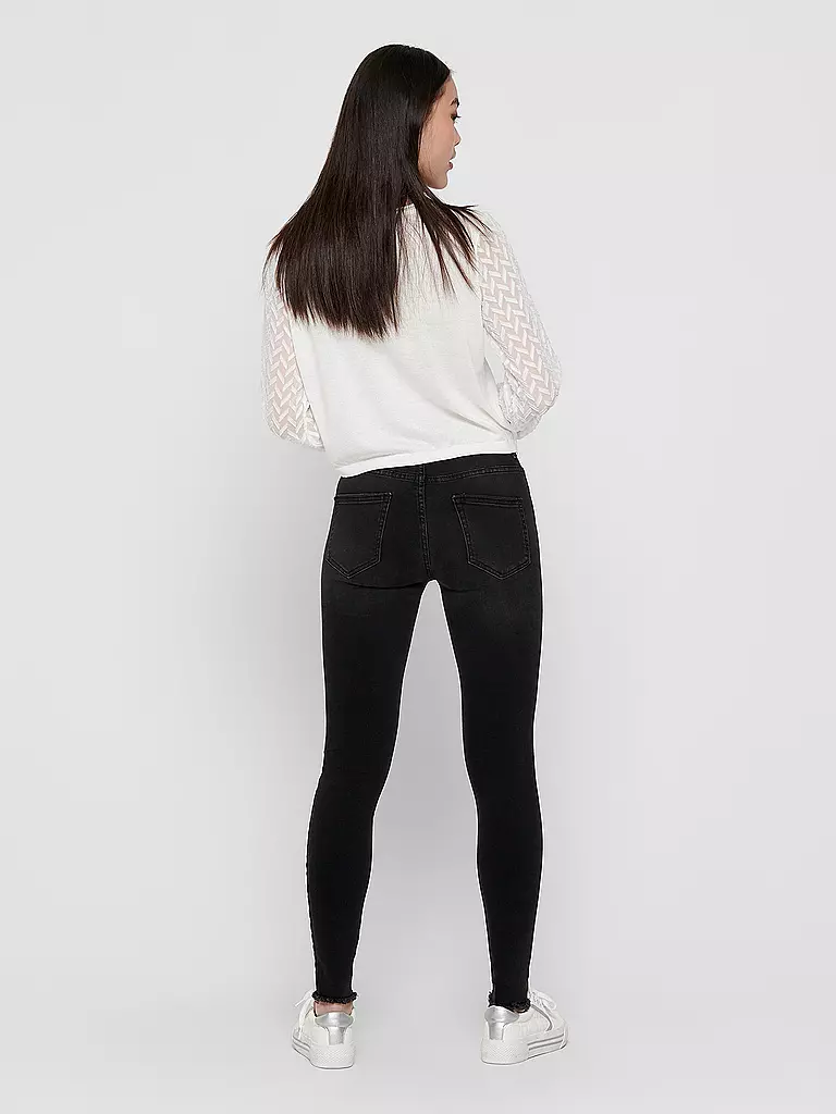 ONLY Jeans Skinny Fit 7/8 ONLBLUSH schwarz
