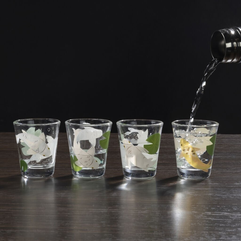 Kikkerland - Koi Shotglas - 4 Stk