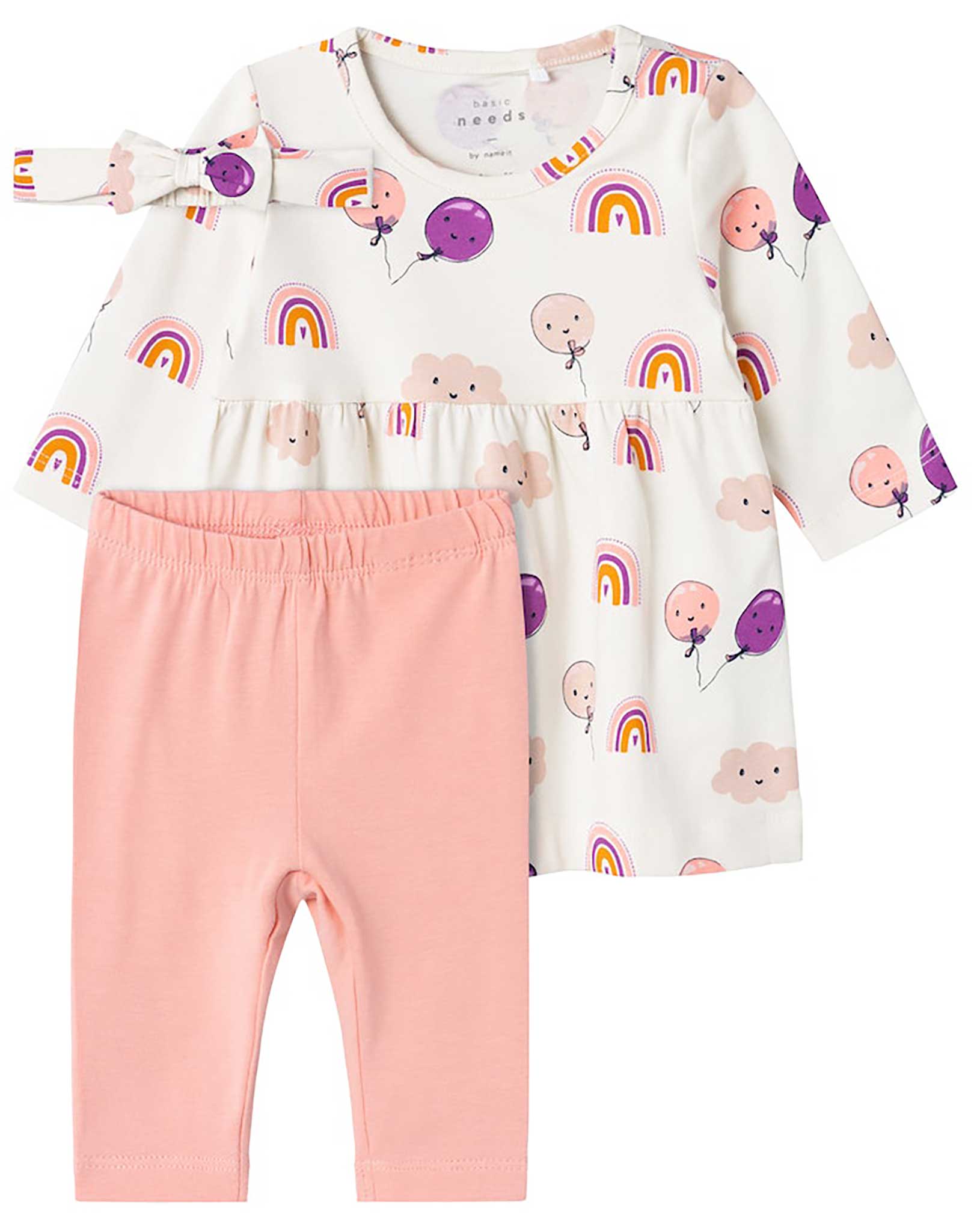 Langarm-Kleid NBFVANDORA inkl. Leggings in jet stream