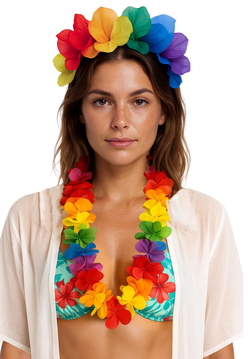 Bloemen Haarband Regenboog