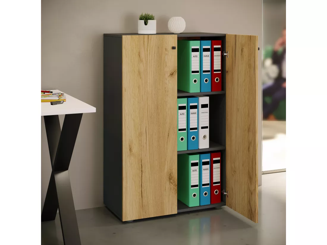 Armoire de bureau Armoire à dossiers Lona triple