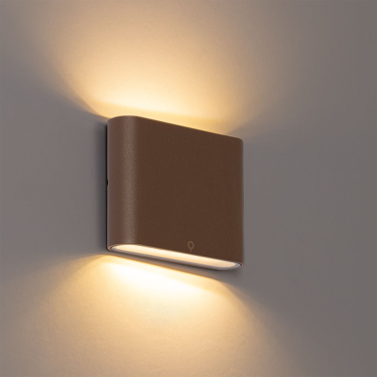 Moderne buiten wandlamp roestbruin 11,5 cm incl. LED IP65 - Batt