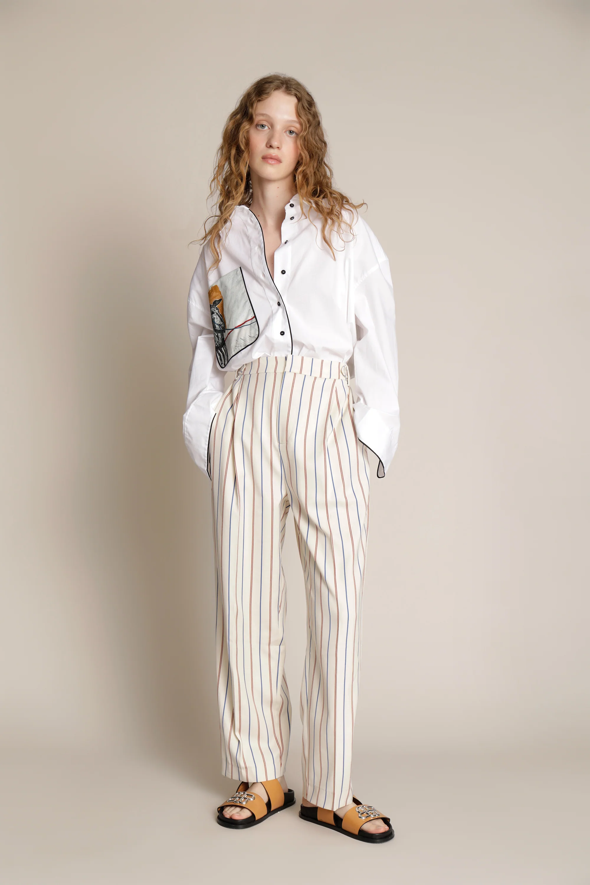 MUNTHE  Monsoon bukser - Ivory