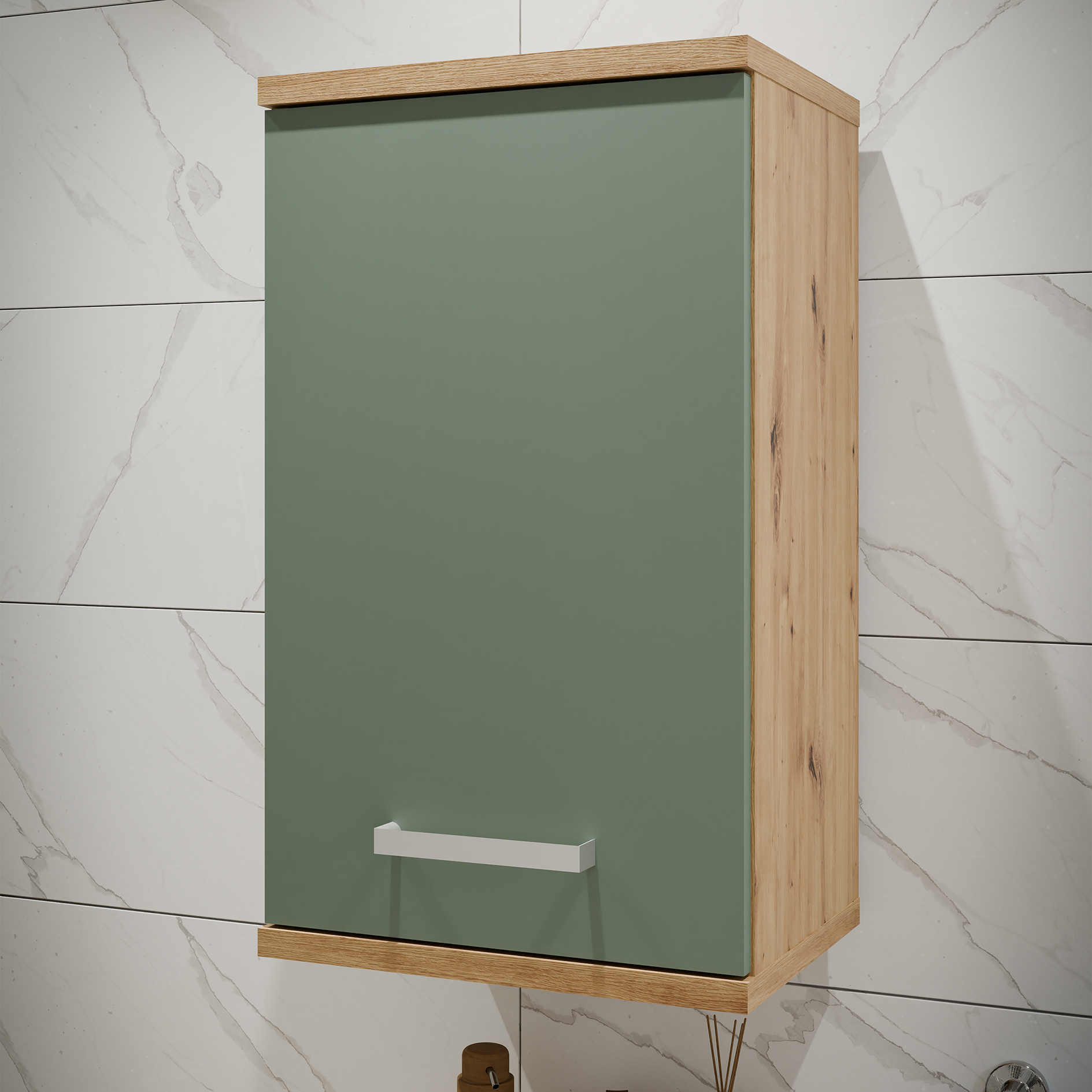 Hängeschrank - Artisan Eiche - salbei - 40 cm