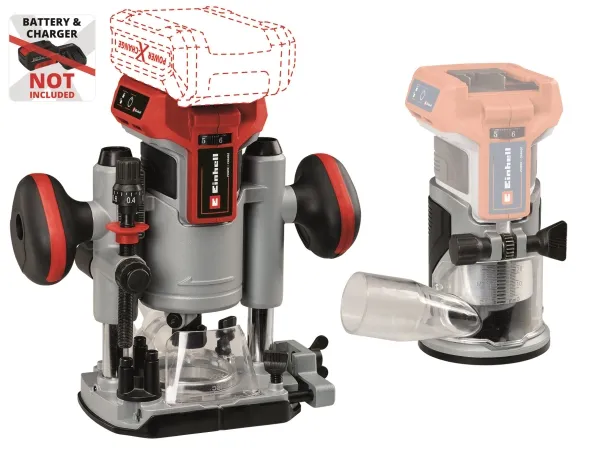 Einhell Einhell TP-RO 18 Set Li BL overfræser 35/45 mm 18V u/batteri og lader - SOLO