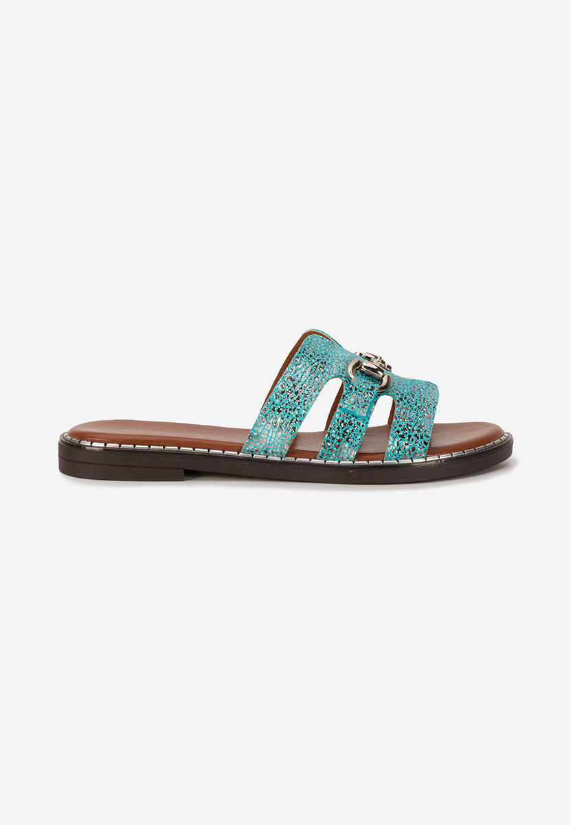 Mules femme bleus Federika
