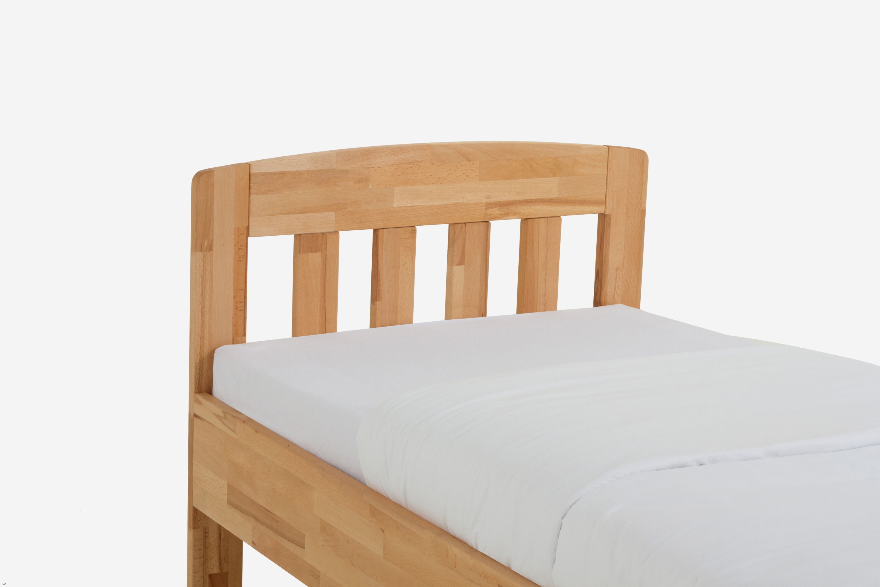 Holzbett Jasmine 100 x 190 cm Buche lackiert
