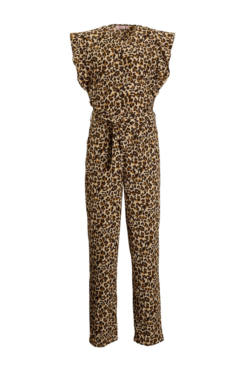 Orange Stars jumpsuit Raye panterprint beige