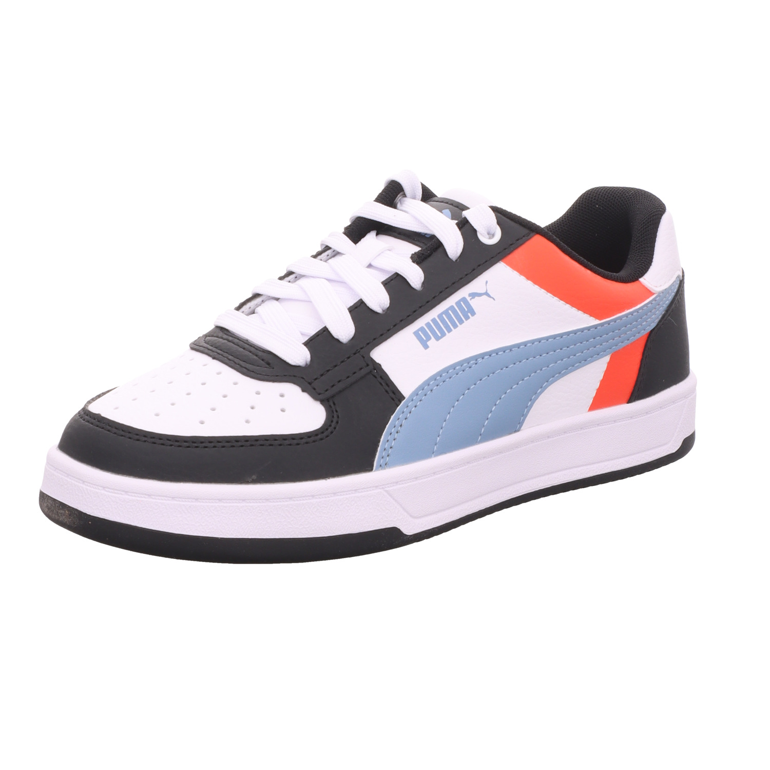 Puma Kinder-Jungen-Sneaker Puma Caven 2.0 Block Jr Schwarz-Weiß-Blau-Rot-Mehrfarbig