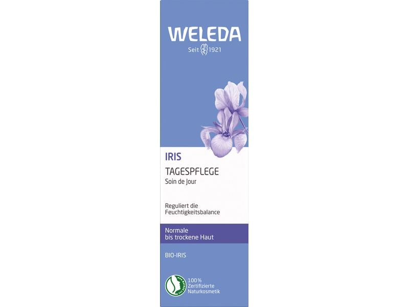 WELEDA Tagescrème Iris 30 ml Natürliche Gesichtscrème bringt den Feuchtigkeitshaushalt ins Gleichgewicht