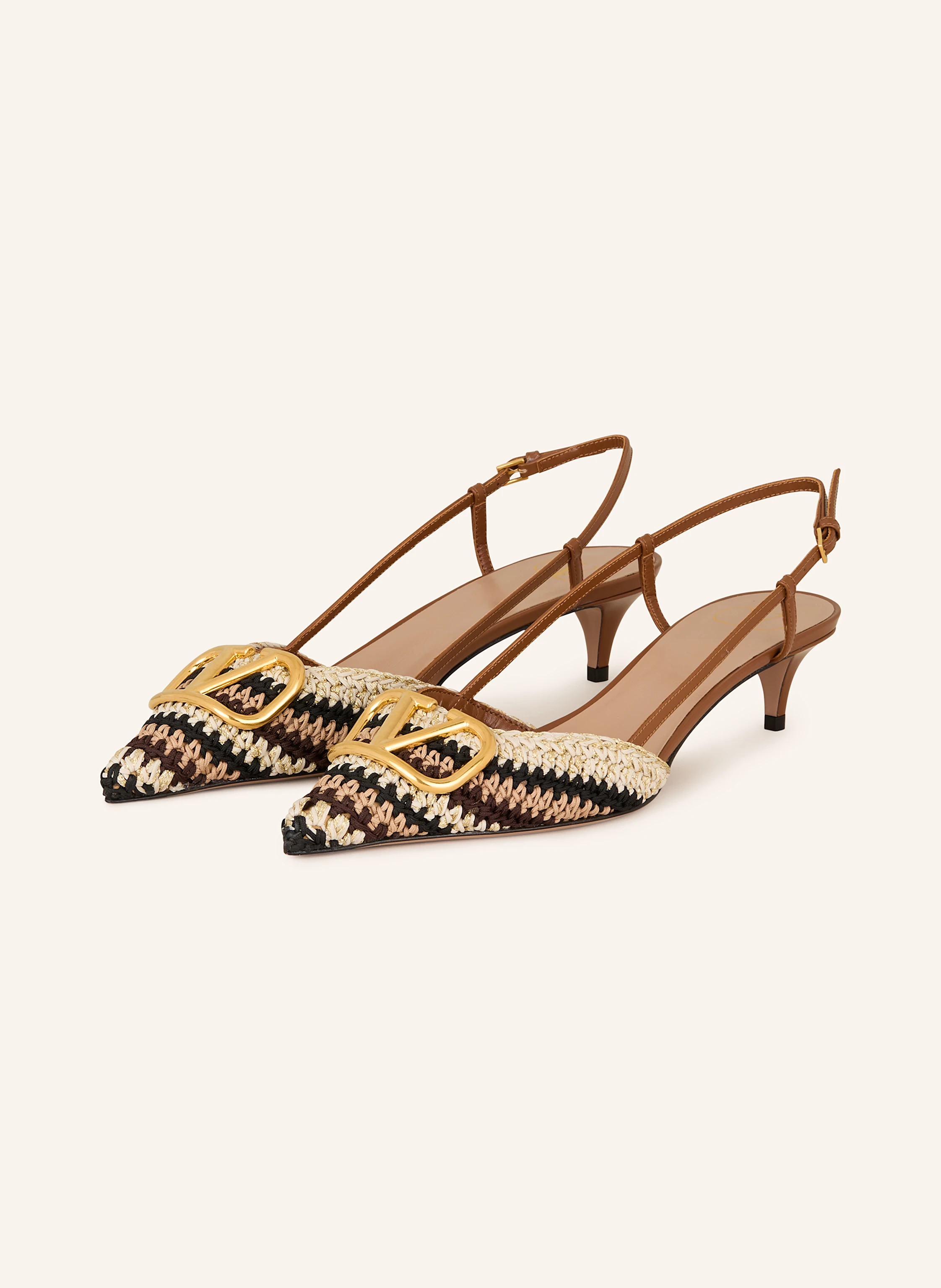 VALENTINO GARAVANI Slingpumps VLOGO SIGNATURE mit Glitzergarn