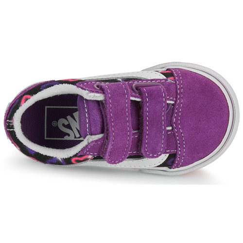 Vans - Old Skool V Neon Hearts PURPLE/MULTI Violeta / Negro