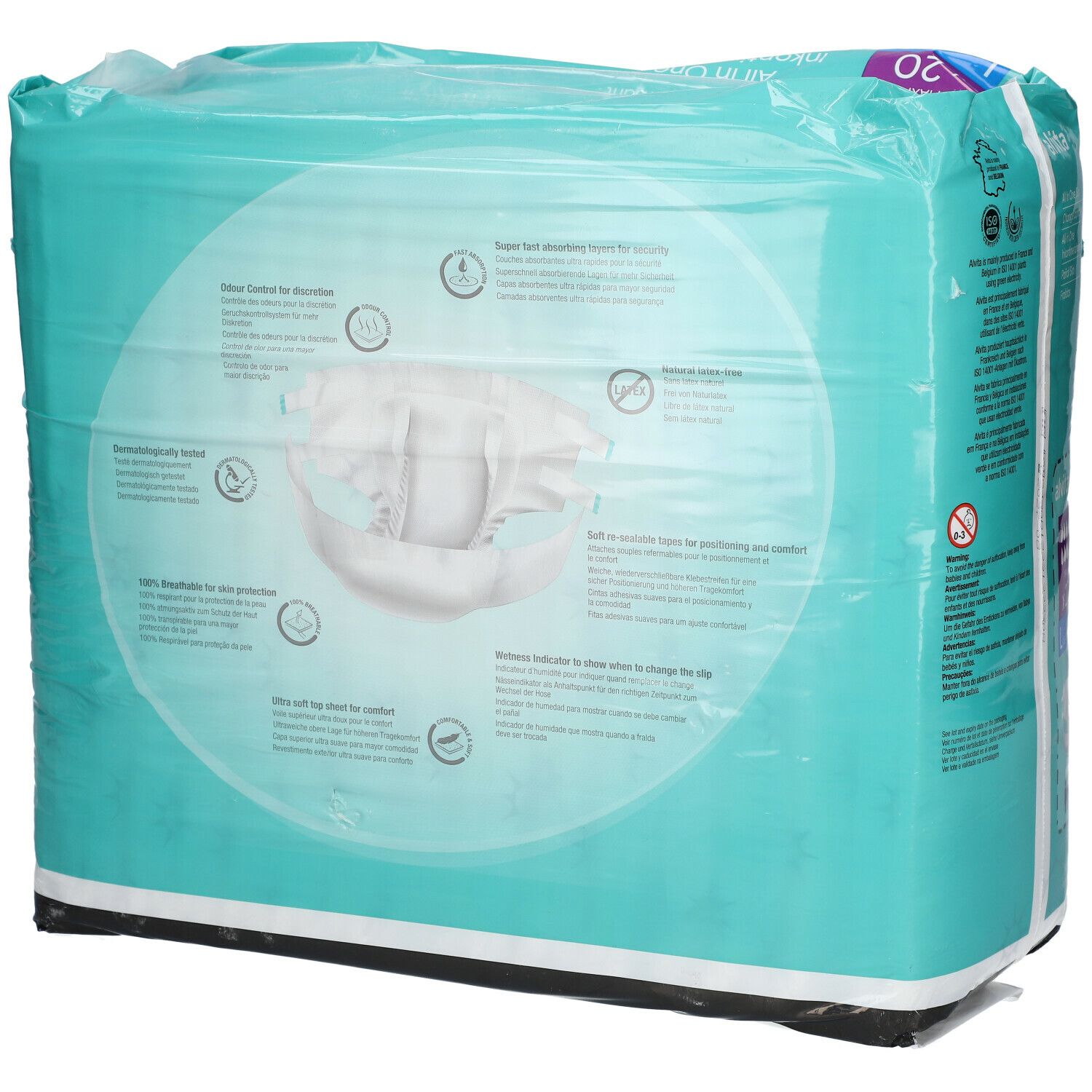 alvita® All-in-One Inkontinenzhosen Maxi Large Nacht